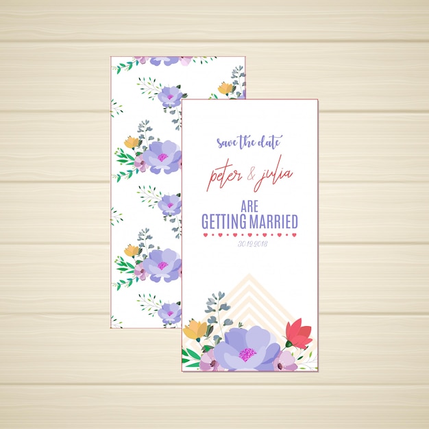 Wedding invitation card