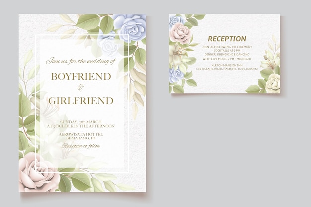 Wedding invitation card