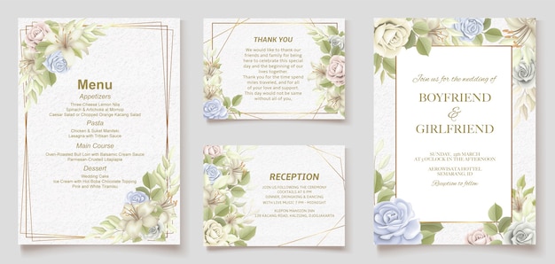 Wedding invitation card