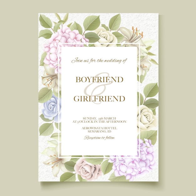 Wedding invitation card