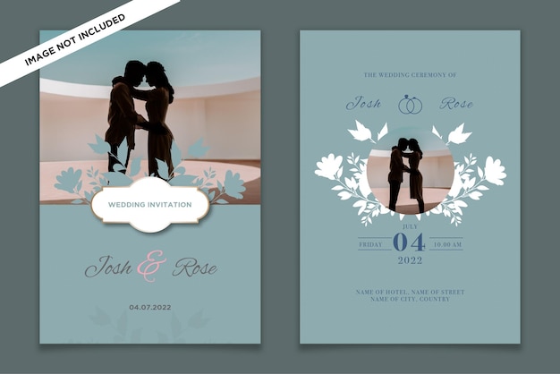 Wedding invitation card