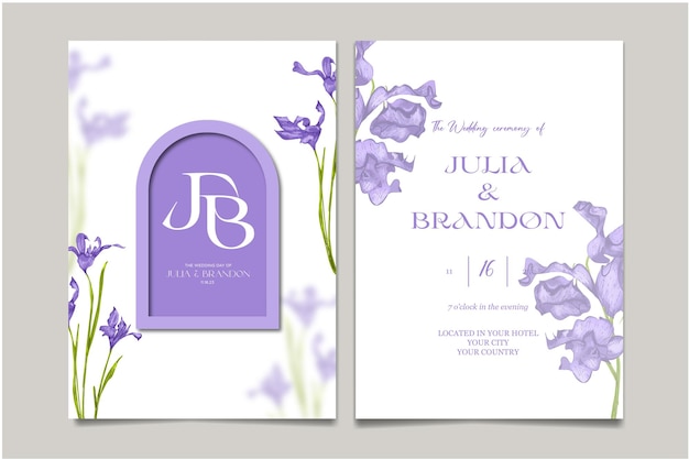 Wedding invitation card