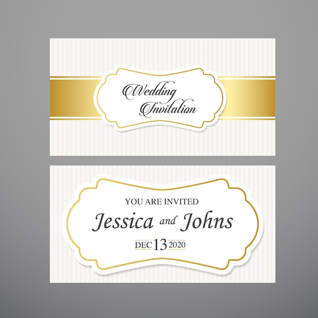 Wedding invitation card