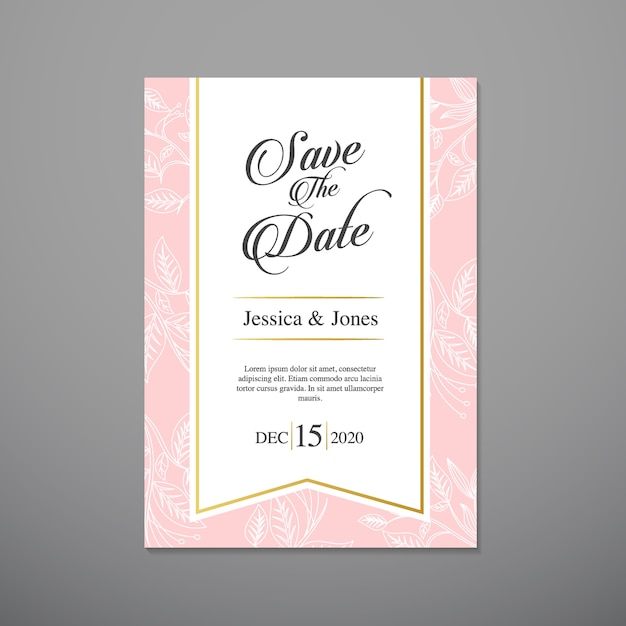 Wedding invitation card