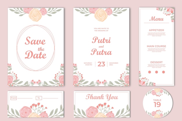 Wedding invitation card