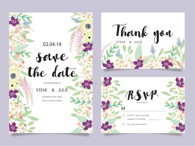 Wedding invitation cards,thank you card, wedding stationery