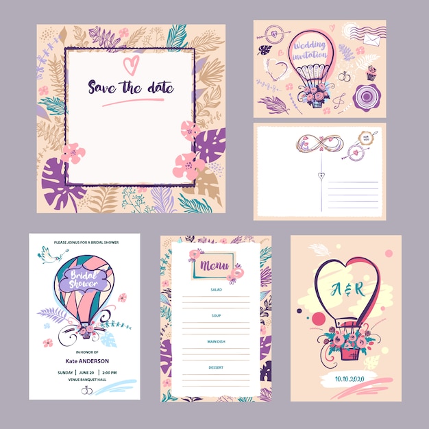 Wedding invitation collection