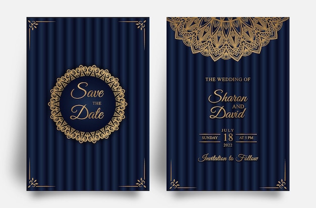 Wedding invitation engagement card