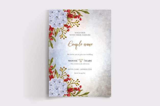 wedding invitation floral templates