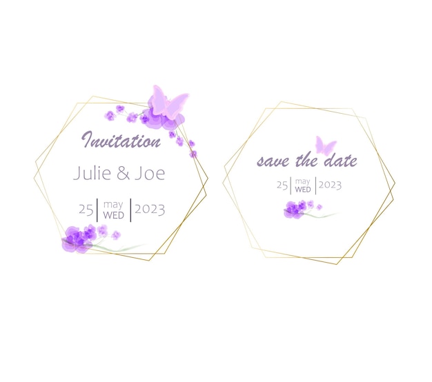 Wedding invitation frames