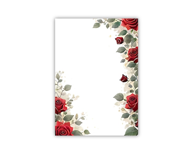 wedding invitation rose beautiful elegant wedding flower card greeting cards