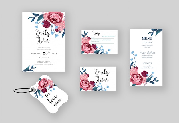 Wedding invitation rsvp card label