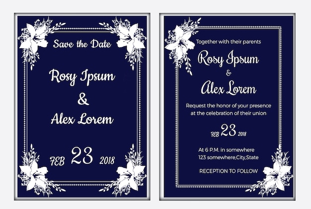 Wedding invitation , save the date