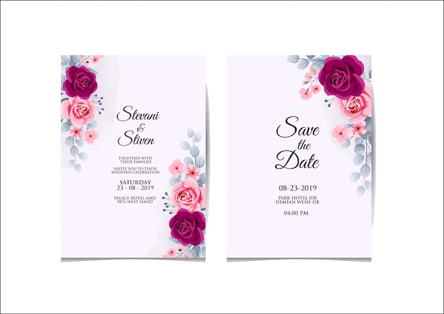 Wedding invitation template