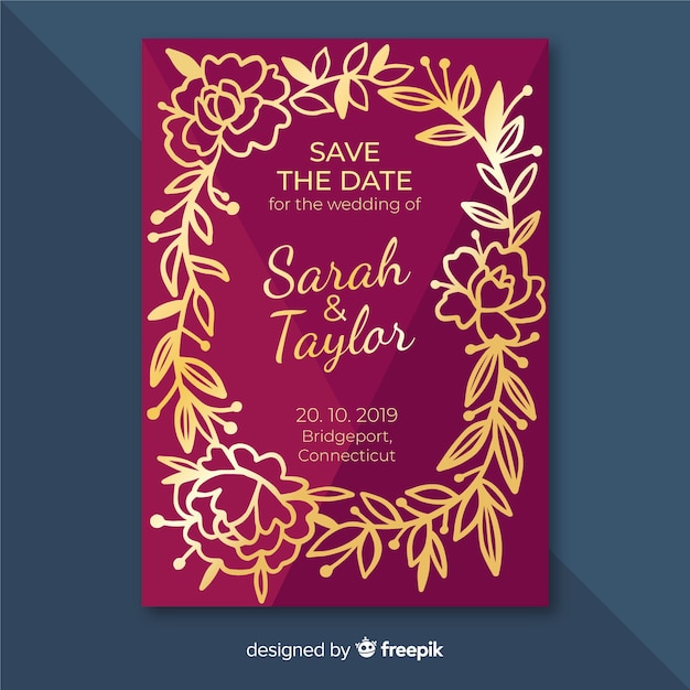 Wedding invitation template