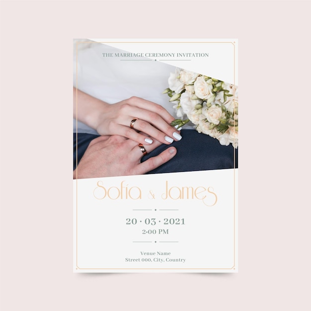 Wedding invitation template