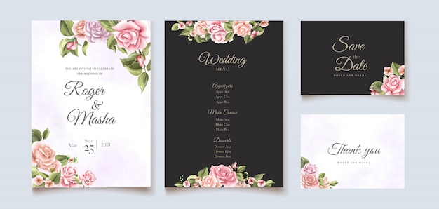 Wedding invitation template