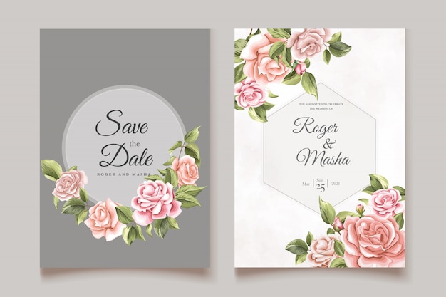 Wedding invitation template