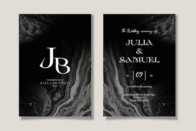 Wedding invitation template