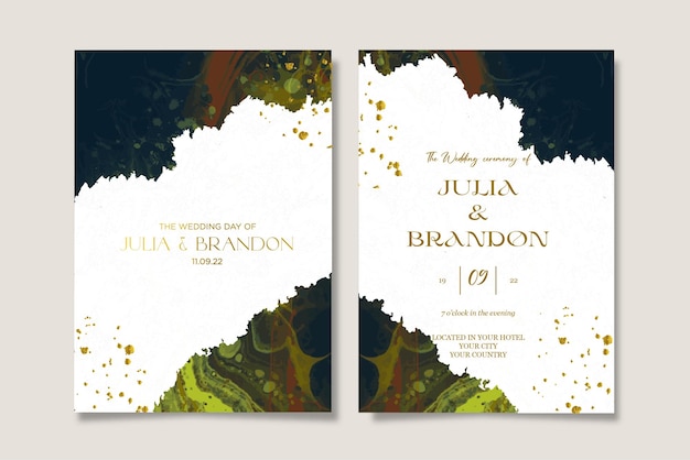 Wedding invitation template