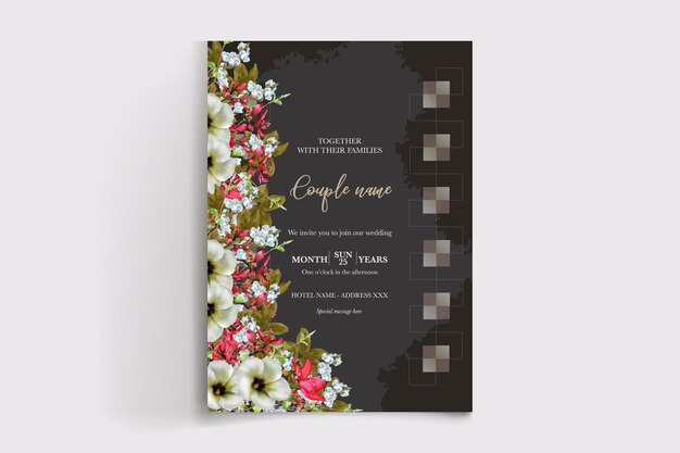 Vector wedding invitation templates