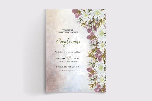 Vector wedding invitation templates