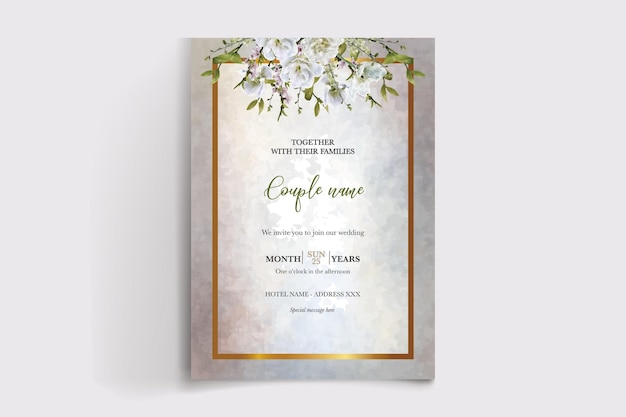 결혼식 초대장 템플릿