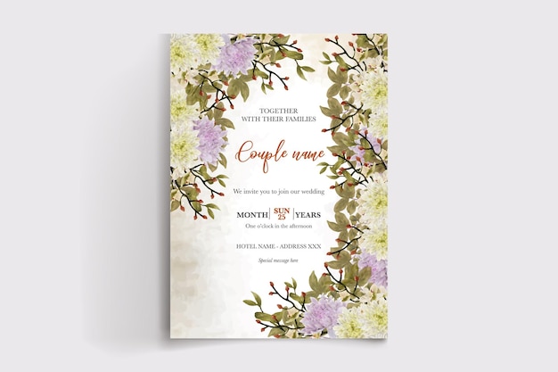 Wedding invitation templates