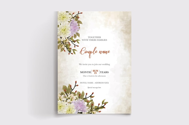 Wedding invitation templates