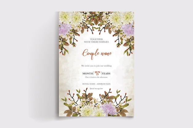 Wedding invitation templates