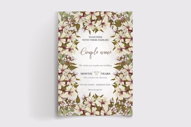 Vector wedding invitation templates