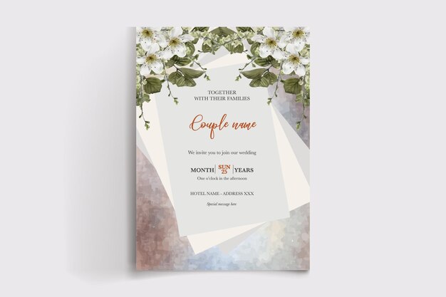 Vector wedding invitation templates