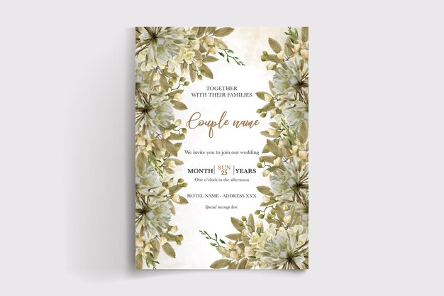 Vector wedding invitation templates