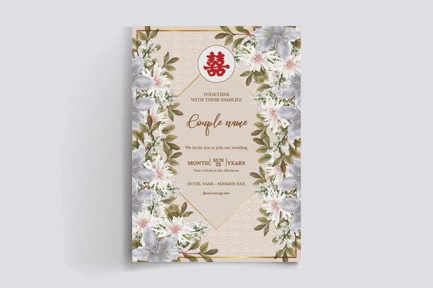 Vector wedding invitation templates