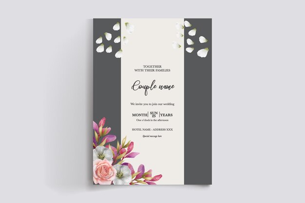 Vector wedding invitation templates