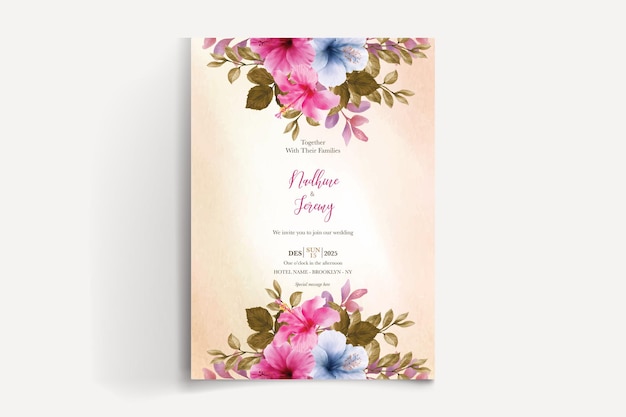 Wedding invitation templates