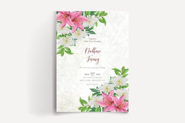 Wedding invitation templates