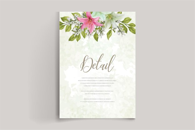 Vector wedding invitation templates