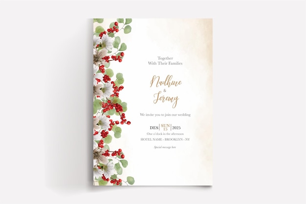 Wedding invitation templates