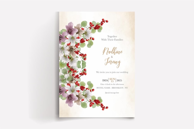 Wedding invitation templates