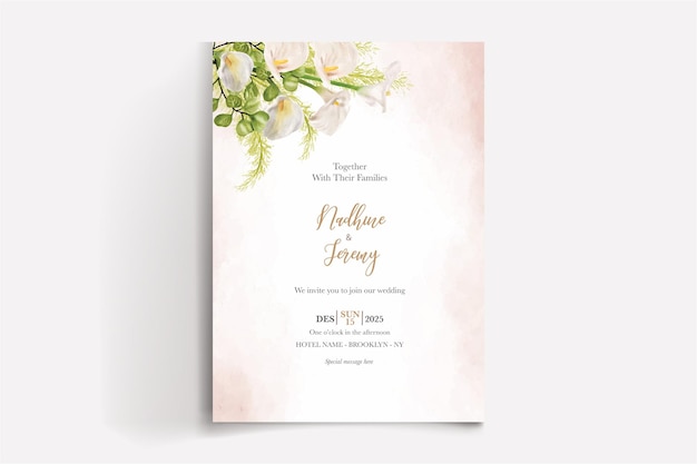 Vector wedding invitation templates