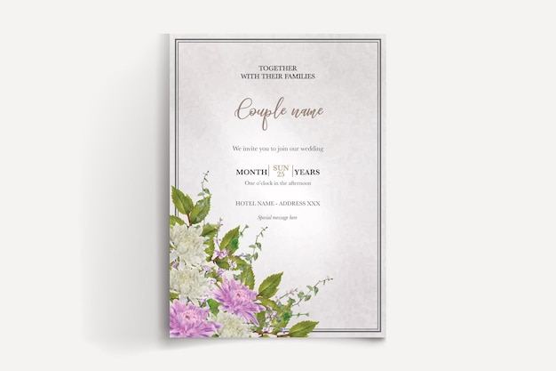 Wedding invitation templates