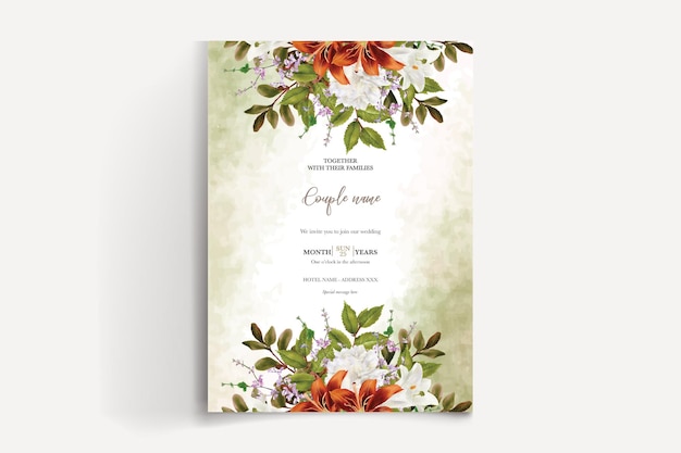 Wedding invitation templates