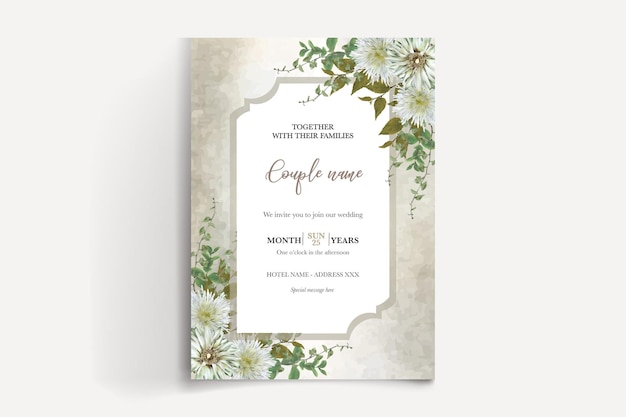 Vector wedding invitation templates