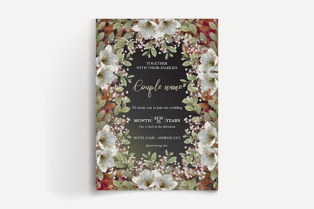 Vector wedding invitation templates