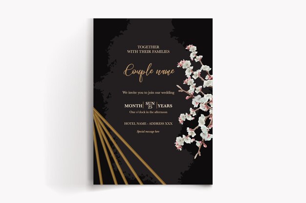 Vector wedding invitation templates