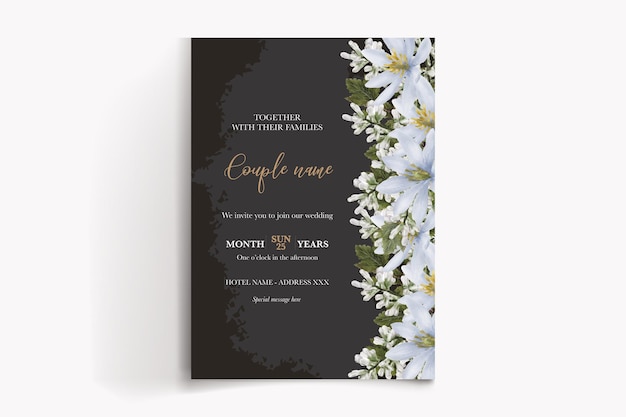 Vector wedding invitation templates