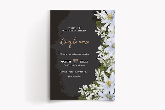 Vector wedding invitation templates