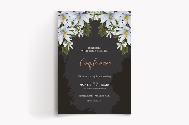 Vector wedding invitation templates