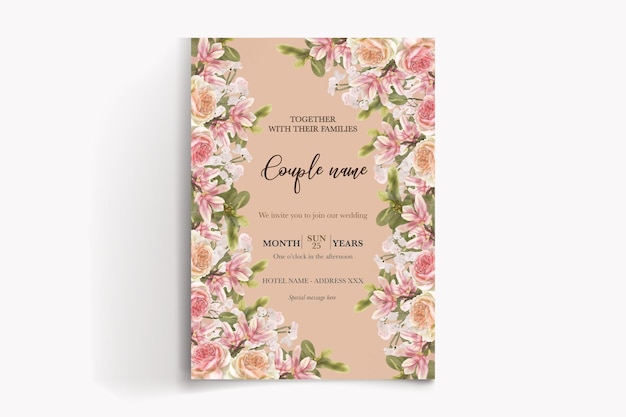 Vector wedding invitation templates